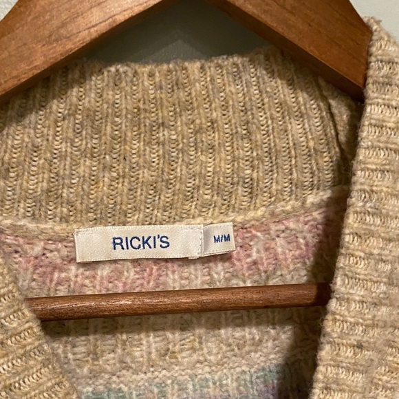 Tea / Ricks Multicolor Patterned Sweater - Picture 3 of 7
